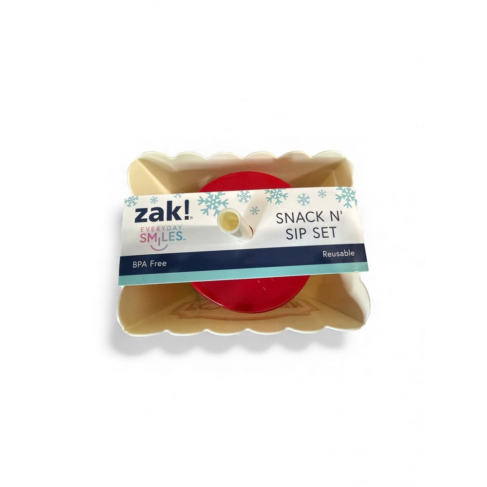 Zak! Snack 'N Sip Reusable Popcorn and Drink Cup Set • NWT • BPA Free - Picture 3 of 3